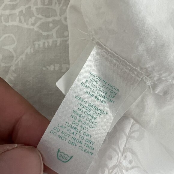 Lilly Pulitzer Sarasota Tunic Beaded Resort White - Picture 10 of 12